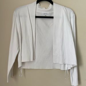 Calvin Klein White soft business casual cardigan